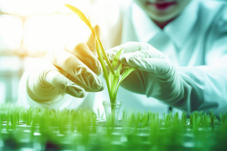 Biotechnological research of plants for agriculture. Generative AIの素材