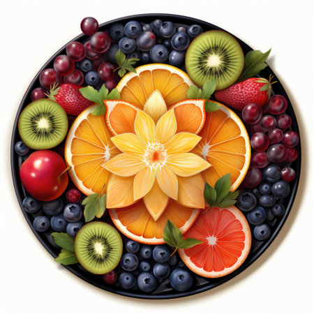 Illustration of Fruit Cake. Generative AIの素材