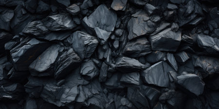 Black coal texture, fossil fuel backgroundの素材