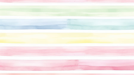 Watercolor simple pastel tones lines on white backgroundの素材