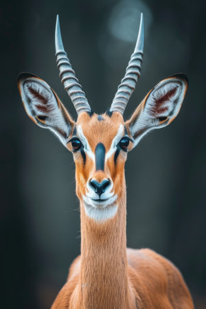 Antelope portrait in natureの素材