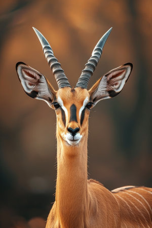 Antelope portrait in natureの素材