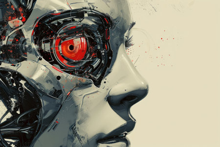 Cyborg, conceptual illustration, conceptual illustration artworkの素材