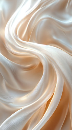 Smooth elegant golden silk or satin luxury cloth texture backgroundの素材