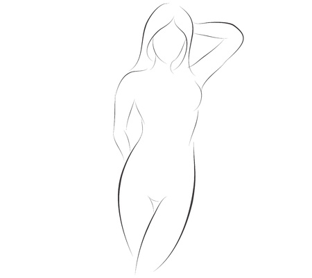Sexy Girl Poseのイラスト素材
