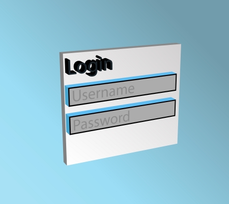 Login Concept のイラスト素材
