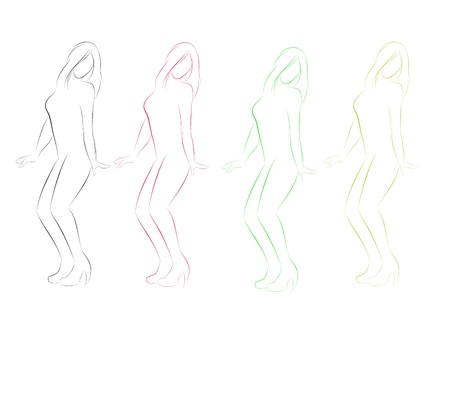 Sexy Girl Dance graphic vector eps 10 for partyのイラスト素材