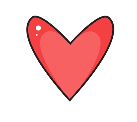 Heart Graphic cartoon vector eps10 for valentineのイラスト素材