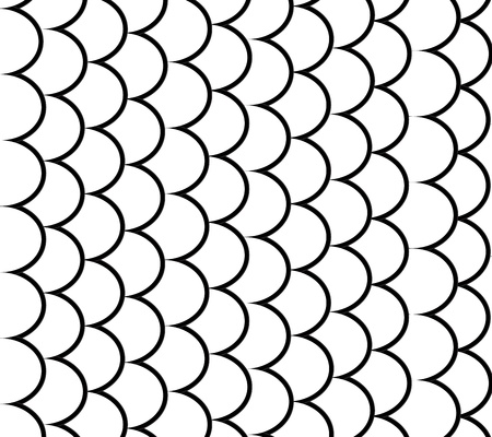 Black and White Seamless pattern of small colorful goldfish or koi fish  graphic vector eps10のイラスト素材