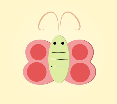 Butterfly kid  illustration style graphic vector eps10のイラスト素材