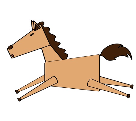 This is a young horse のイラスト素材