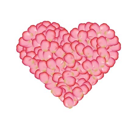 Rose heart graphic のイラスト素材