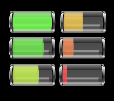 Transparent Battery Icon graphic のイラスト素材