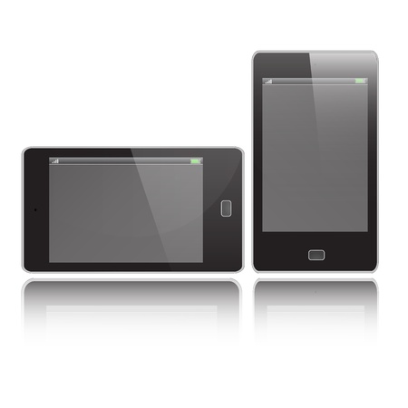 Smart Phone Vertical and Horizontal graphic vector eps10のイラスト素材