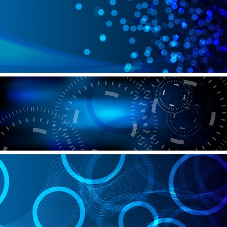 Collection of abstract technology and business backgrounds のイラスト素材