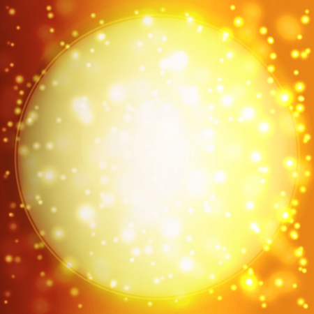 Summer background with a magnificent sun burst with lens flareのイラスト素材