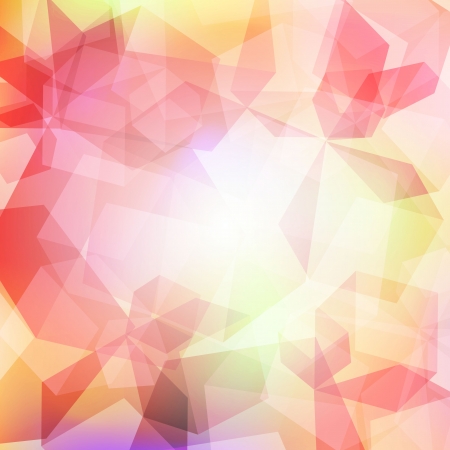 3d bright abstract background with transparent cubesのイラスト素材