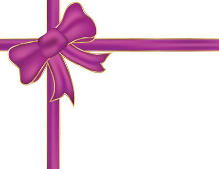 Pink christmas bow.のイラスト素材