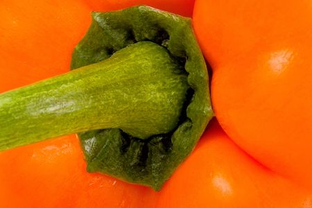 Orange pepper detail.の写真素材