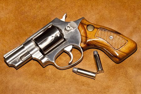 Handgun closeup.の写真素材