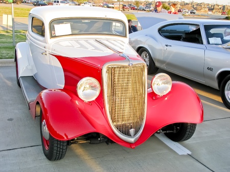 North Richland Hills,TX - August 30: Detail of BISD Car Show  - August 30, 2008 at Birdville ISD in North Richland Hills, Texas.のeditorial素材