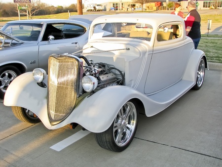 North Richland Hills,TX - August 30: Detail of BISD Car Show  - August 30, 2008 at Birdville ISD in North Richland Hills, Texas.のeditorial素材