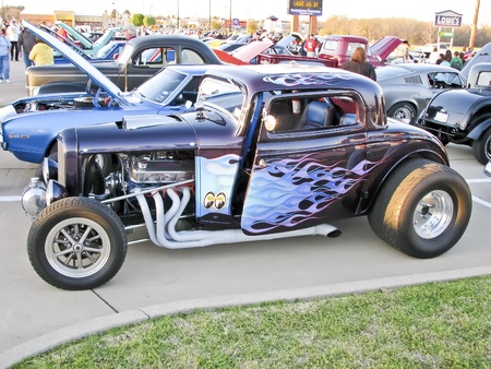 North Richland Hills,TX - August 30: Detail of BISD Car Show  - August 30, 2008 at Birdville ISD in North Richland Hills, Texas.のeditorial素材