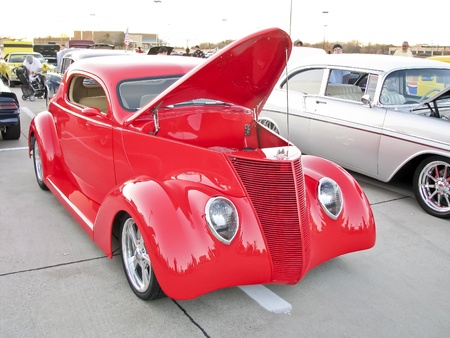 North Richland Hills,TX - August 30: Detail of BISD Car Show  - August 30, 2008 at Birdville ISD in North Richland Hills, Texas.のeditorial素材