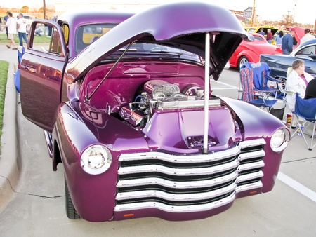 North Richland Hills,TX - August 30: Detail of BISD Car Show  - August 30, 2008 at Birdville ISD in North Richland Hills, Texas.のeditorial素材