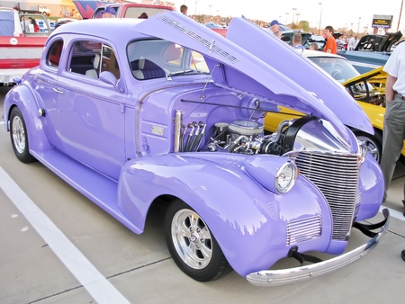 North Richland Hills,TX - August 30: Detail of BISD Car Show  - August 30, 2008 at Birdville ISD in North Richland Hills, Texas.のeditorial素材