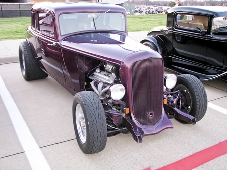 North Richland Hills,TX - August 30: Detail of BISD Car Show  - August 30, 2008 at Birdville ISD in North Richland Hills, Texas.のeditorial素材