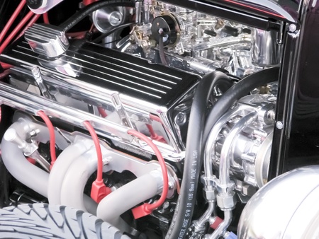 North Richland Hills,TX - August 30: Detail of BISD Car Show  - August 30, 2008 at Birdville ISD in North Richland Hills, Texas.のeditorial素材