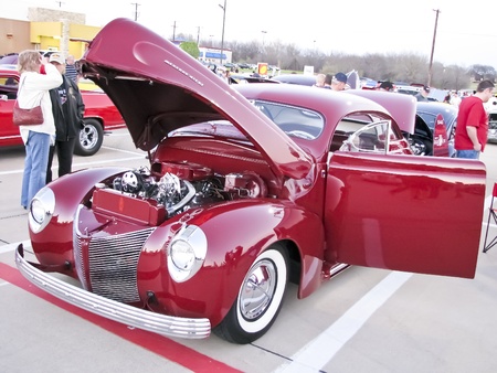 North Richland Hills,TX - August 30: Detail of BISD Car Show  - August 30, 2008 at Birdville ISD in North Richland Hills, Texas.のeditorial素材
