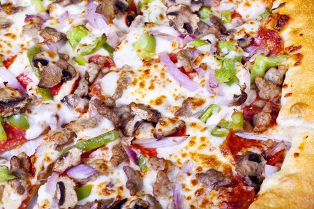 Pizza closeup.の写真素材