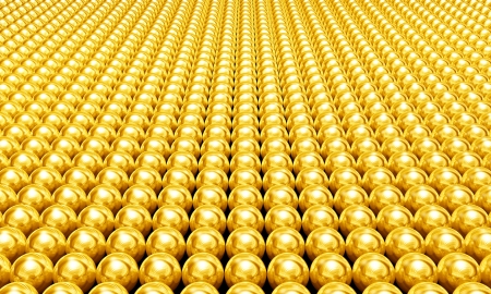 Golden ballsの写真素材