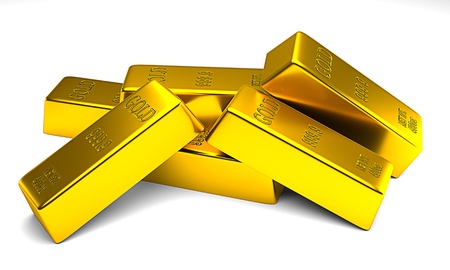 Gold barsの写真素材