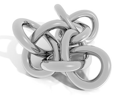 3D chrome knot