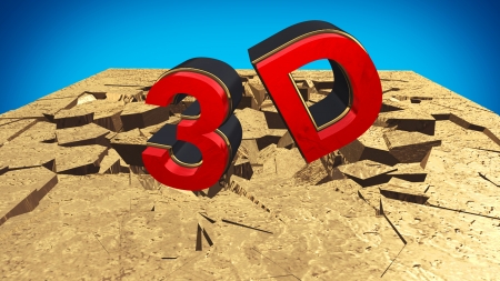 3D red textの写真素材