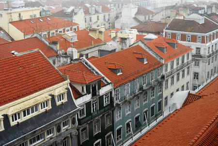 View of Lisbon. Santa Justa Elevator