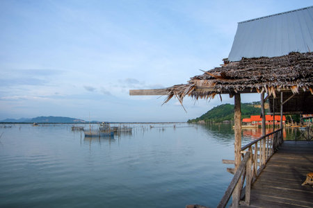 Lake view in Thailandの写真素材