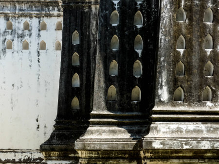 An antique wall wall grunge textureの写真素材
