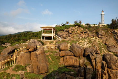 Landscape of sea from Dai Lanh cape, Phu Yen, Viet Nam, amzing scene with rock, stone, beautiful place for Vietnam travelの写真素材