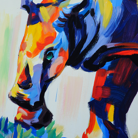 HO CHI MINH CITY, VIET NAM- MARCH 23, 2017: Propaganda campaign to Vietnamese don't use Rhino horn by graffiti art, Rhinoceros painting on wall, message people protect animal, meaningful street artのeditorial素材