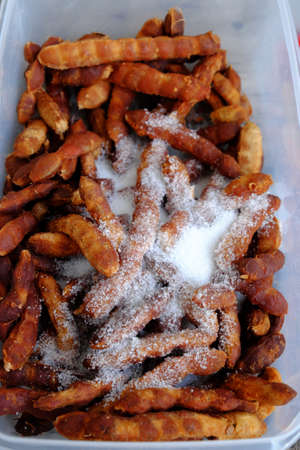 Raw material for homemade food, tamarind paste cook with sugar and sesame to make delicious snacks food, ripe tamarinds rich vitamin can make sauce for many dishの写真素材