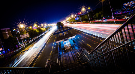 Night view at the streetのeditorial素材