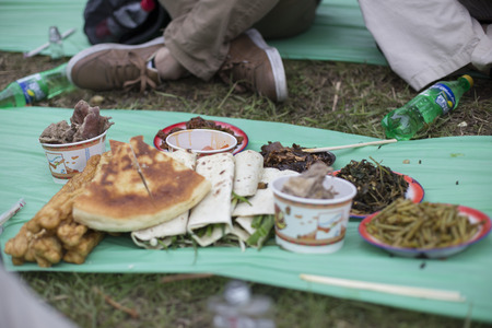 Tibetan mealのeditorial素材