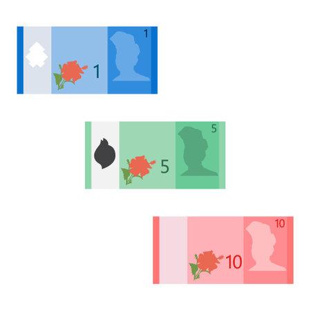 Vector illustration of banknotes icon. Set of banknotes vector icon for stock. Malaysia Ringgitのイラスト素材