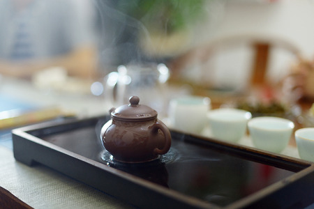 Tea pot close up viewの写真素材