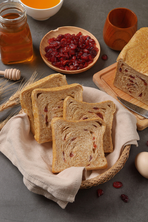 Whole wheat breadの写真素材