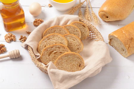 Whole wheat breadの写真素材